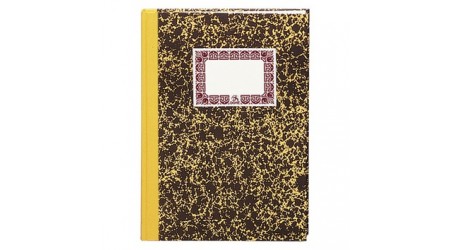 LIBRO CARTONE DOHE CUENTAS CORRIENTES FOLIO NATURAL JASPEADO AMARILLO - 9952