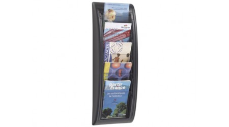 EXPOSITOR MURAL A5  4063.01 NEGRO - 5 ALTURAS - PAPERFLOW