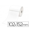 ETIQUETA ZEBRA TERMICA 1000D 102x152 ROLLO DE 475 ETIQUETAS  - 1 ROLLO