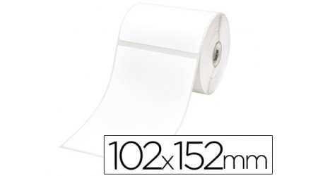 ETIQUETA ZEBRA TERMICA 1000D 102x152 ROLLO DE 475 ETIQUETAS  - 1 ROLLO