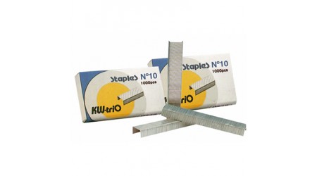 GRAPAS Nº10 KW-TRIO GALVANIZADAS CAJA DE 1000 UNIDADES