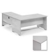 ALA MESA WORK 100x60 ESTRUCTURA ALUMINIO TABLERO GRIS
