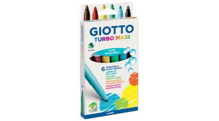 ROTULADORES GIOTTO TURBO MAXI   6 COLORES