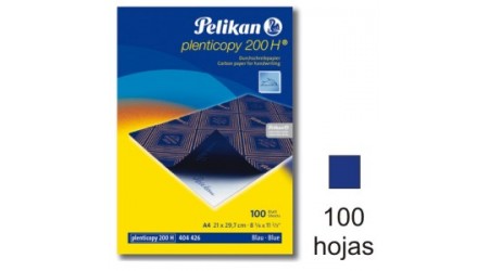 PAPEL CALCO PELIKAN PLENTICOPY A4 AZUL 100 H.