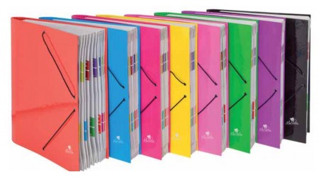 CARPETA ACORDEON FOLIO FUELLE C/GOMAS A-Z 1-31 SURTIDO MARIOLA