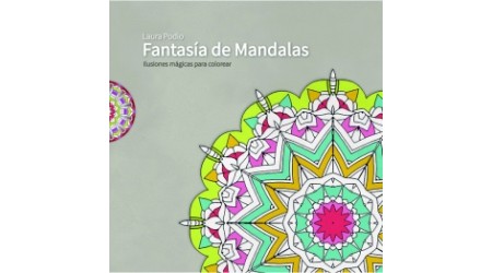LIBRO DE MANDALAS: FANTASIA DE MANDALAS 60 LAMINAS 25x25 CM
