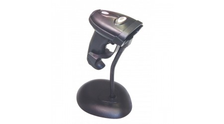 LECTOR CODIGOS 10POS LASER LS-270UN NEGRO USB CON SOPORTE