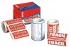 ETIQUETAS EN ROLLO FRAGIL APLI 100X50MM 200U.