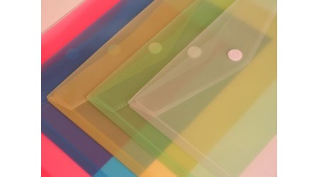 SOBRE PLASTICO A3 BROCHE PP TRANSLUCIDO VERDE