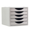 MODULO 5 CAJONES ARCHIVOTEC CARCASA GRIS CAJONES GRIS