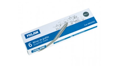 MINAS 5,2 MM. B MILAN 6 UNIDADES MINA DE GRAFITO - ULTIMAS UNIDADES