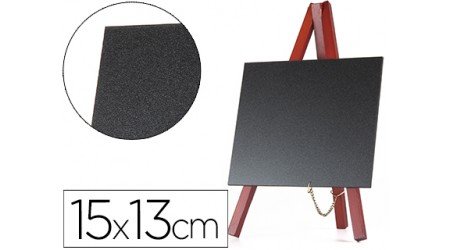 PIZARRA NEGRA DE SOBREMESA 15X13 CM. CON TRIPODE