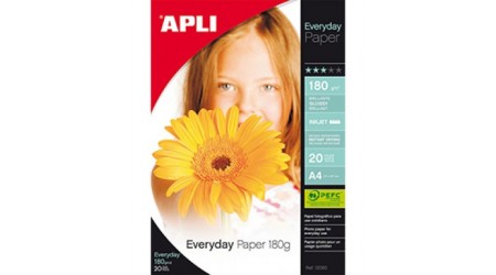 PAPEL EVERYDAY GLOSSY A4 180G. BOLSA 20H.