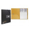 CARPETA PORTAFUNDAS A4 40 FUNDAS OFFICE CLUB NEGRO/NARANJA CON G