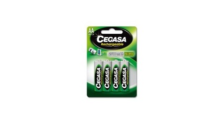 PILAS RECARGABLES CEGASA AA LR6 2700 mAh 1.2V 4 UNIDADES