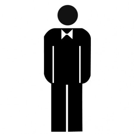 SEÑALES AUTOADHESIVAS VINILO 114X114MM LAVABO CABALLEROS