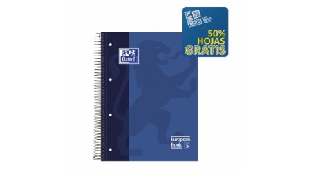 CUADERNO OXFORD A4 MICROP. 120 H. 90 GR. 5x5 TAPA EXTRADURA