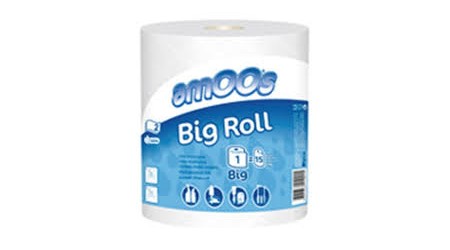 PAPEL COCINA AMOOS JUMBO 220 MM X 91MT 2 CAPAS 364 SERVICIOS ECOLABEL FSC