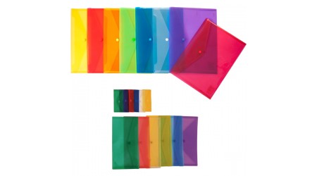 SOBRE BROCHE FOLIO PP TRANSPARENTE ECOPLAS