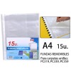 FUNDAS EXTRAIBLES A4 MP RECAMBIO 15 FUNDAS PARA CARPETA PC359