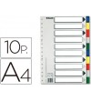 SEPARADOR A4  10 POSICIONES 16 TALADROS POLIPROPILENO ESSELTE