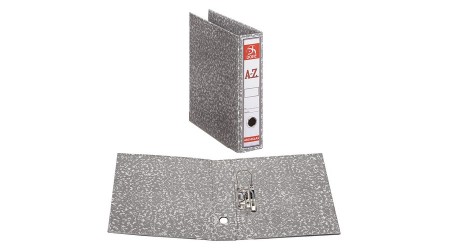 ARCHIVADOR A-Z FOLIO LOMO ANCHO JASPEADO GRIS SPI SIN CAJA