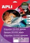 ETIQUETAS MEGA CD-DVD EXT.Ø 117 INT. Ø 18 PERMANENTE 25H. 50U. D