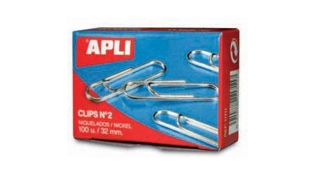 CLIPS Nº 2 APLI NIQUELADOS 32MM  008156