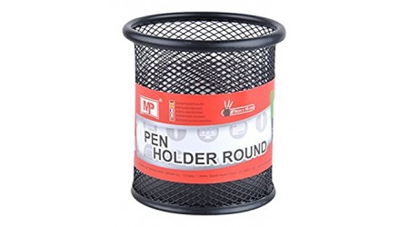 PORTALAPICES REJILLA METALICA REDONDO NEGRO