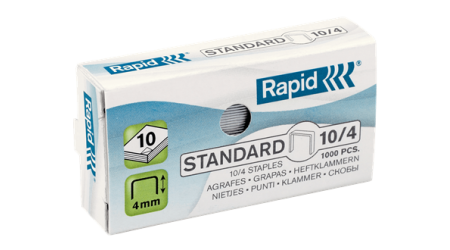 GRAPAS 10/4 RAPID GALVANIZADA CAJA DE 1000 UNIDADES