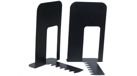 APOYALIBROS METALICO Q-CONNECT KF00837 NEGRO -JUEGO - 165x127x165mm.