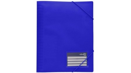 CARPETA 30 FUNDAS CON GOMAS RE-ORGANIZER AZUL SUPRA
