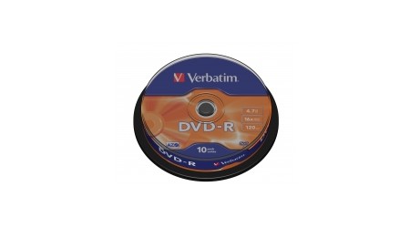 DVD-R 4,7 GB TARRINA 10 VERBATIM - CANON LPI 2,10 INCLUIDO