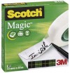 CINTA ADHESIVA INVISIBLE SCOTCH MAGIC 810-33MX19MM