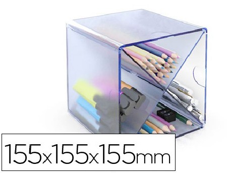 ARCHICUBO CON DIVISION EN X 150X150X150MM AZUL