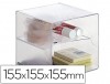 ARCHICUBO CON ESTANTE DIVISOR 150X150X150MM TRANSPARENTE