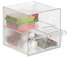 ARCHICUBO CON 2 CAJONES PEQUEÑOS + HUECO 190X150X150MM TRANSPARE