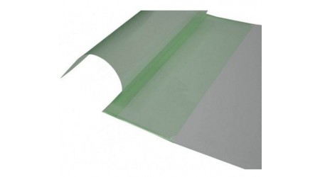 FORRALIBROS AJUSTABLE 290MM VERDE CON TARJETERO Y MARCAPAGINAS