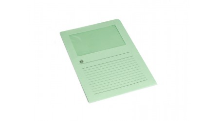 SUBCARPETA WINDOWS CON VENTANA A4 120G VERDE 50253E