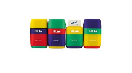 SACAPUNTAS + GOMA BORRAR MILAN 430 COMPACT MIX