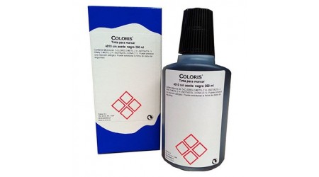 TINTA TAMPON COLORIS 4010 NEGRA 250 ML.