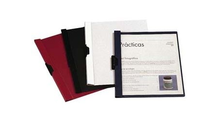 DOSSIER CLIP CON PINZA METALICA 60 H. PVC ROJO
