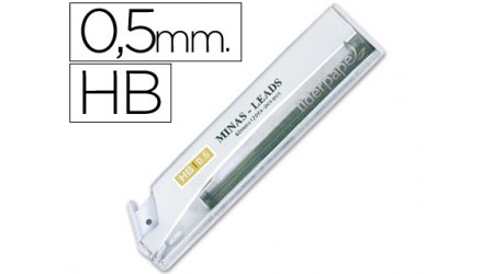 MINAS LIDERPAPEL GRAFITO 0.5 MM HB TUBO DE 12 MINAS