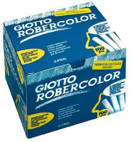 TIZA GIOTTO ROBERCOLOR 100 UNIDADES BLANCAS