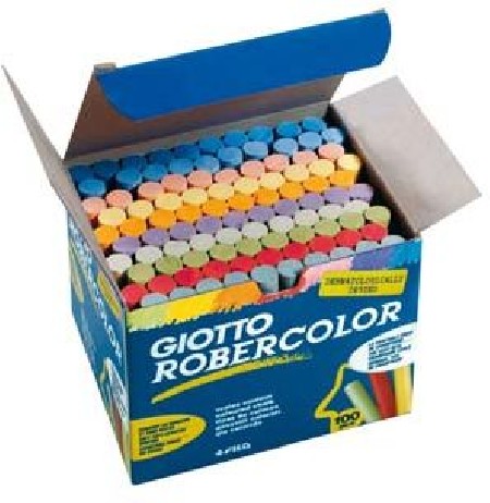 TIZA GIOTTO ROBERCOLOR 100 SURTIDO. CAJA 100 UDS.