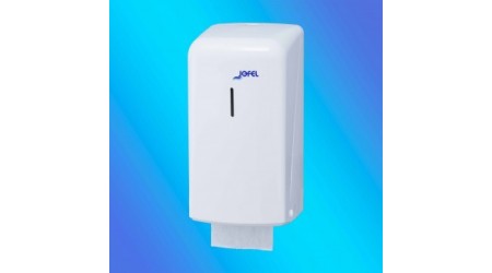 DISPENSADOR PAPEL HIGIENICO INDUSTRIAL AZUR ABS BLANCO HASTA 300 METROS