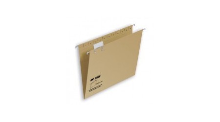 CARPETA COLGANTE FOLIO PROLONGADO KRAFT ECO VARILLA METALICA VISOR SUPERIOR