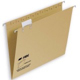 CARPETA COLGANTE FOLIO KRAFT ECO VARILLA METAL VISOR SUPERIOR