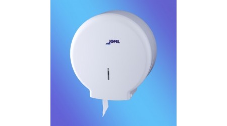 DISPENSADOR PAPEL HIGIENICO INDUSTRIAL AZUR ABS BLANCO HASTA 300 METROS