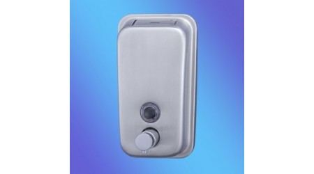 DISPENSADOR DE JABON CLASICA INOXIDABLE DEPOSITO 1/2 LITRO